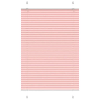 vidaXL Plissee Rosa 85x100 cm Stoffbreite 84,4 cm Polyester