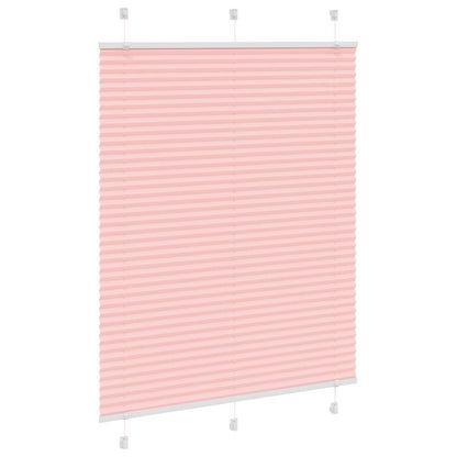 vidaXL Plissee Rosa 105x100 cm Stoffbreite 104,4 cm Polyester
