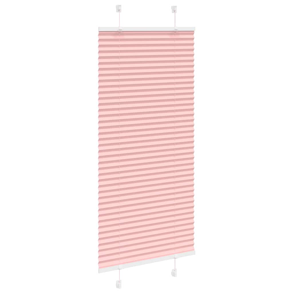 vidaXL Plissee Rosa 65x150 cm Stoffbreite 64,4 cm Polyester