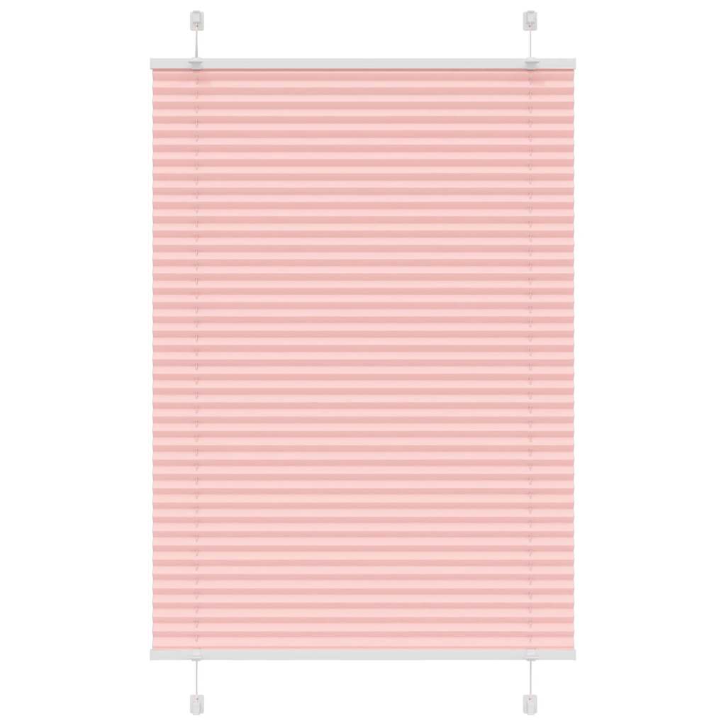 vidaXL Plissee Rosa 95x150 cm Stoffbreite 94,4 cm Polyester