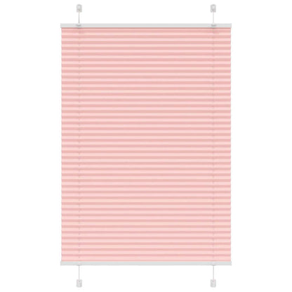 vidaXL Plissee Rosa 95x150 cm Stoffbreite 94,4 cm Polyester