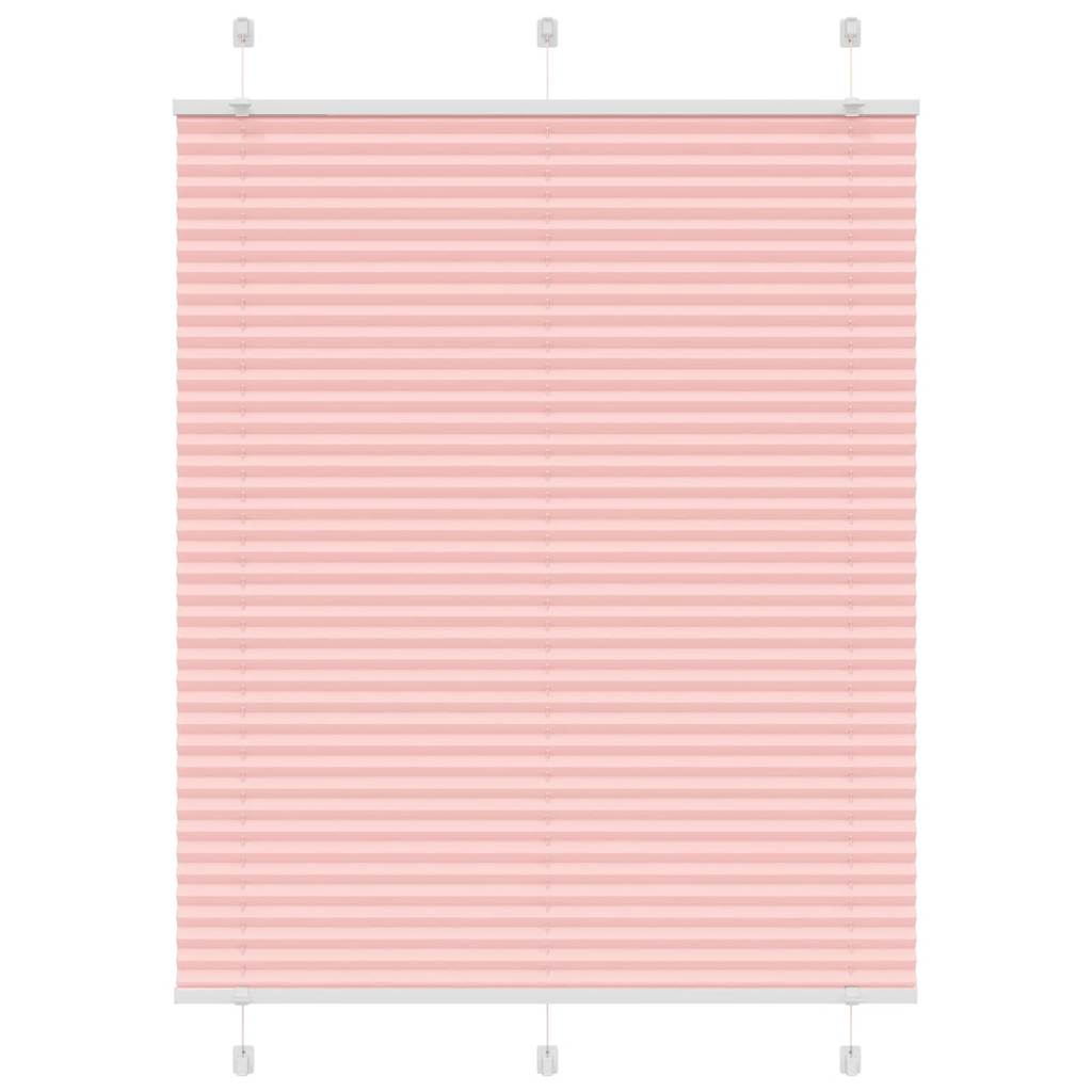 vidaXL Plissee Rosa 105x150 cm Stoffbreite 104,4 cm Polyester