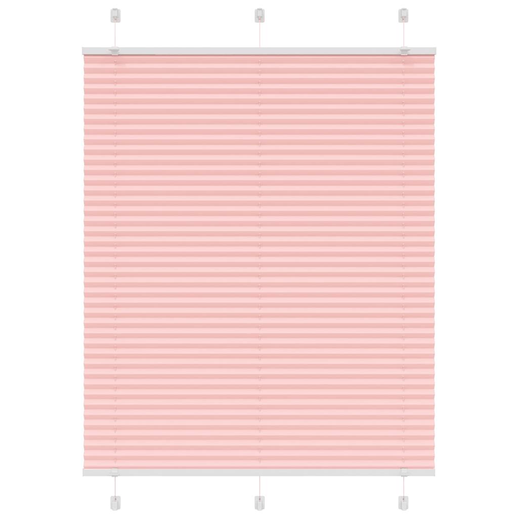 vidaXL Plissee Rosa 110x150 cm Stoffbreite 109,4 cm Polyester