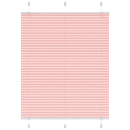 vidaXL Plissee Rosa 110x150 cm Stoffbreite 109,4 cm Polyester