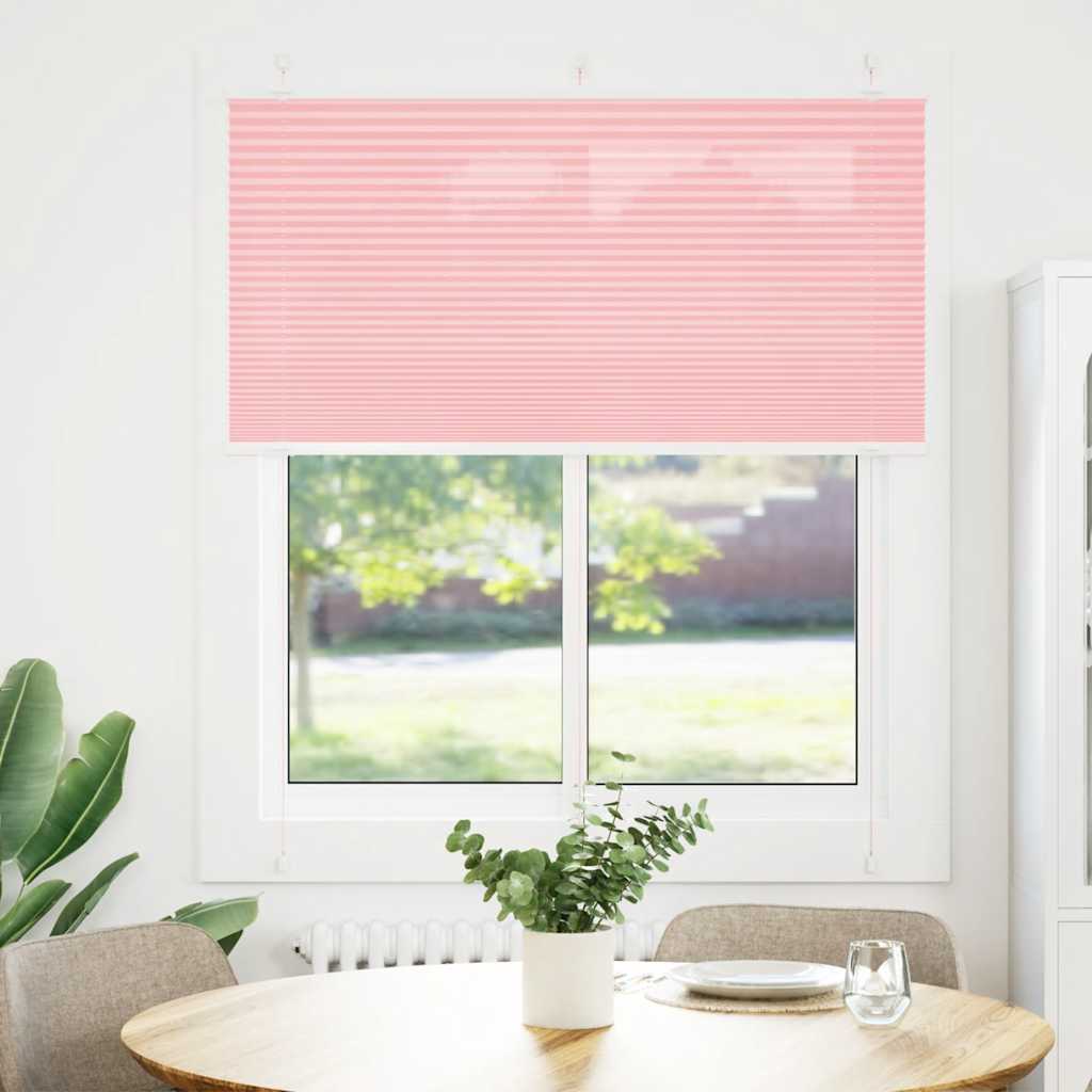 vidaXL Plissee Rosa 115x150 cm Stoffbreite 114,4 cm Polyester