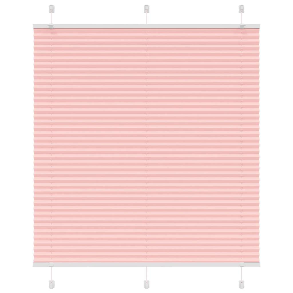 vidaXL Plissee Rosa 120x150 cm Stoffbreite 119,4 cm Polyester