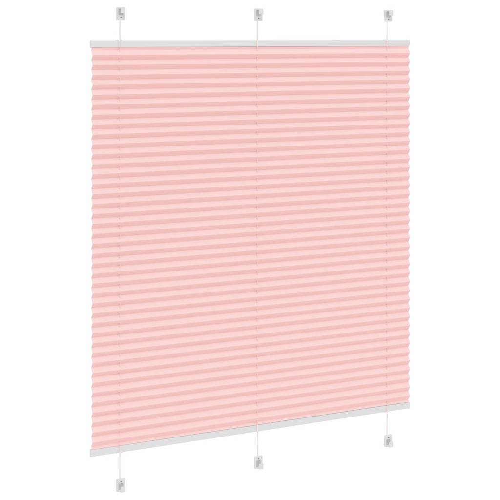 vidaXL Plissee Rosa 120x150 cm Stoffbreite 119,4 cm Polyester