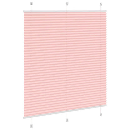 vidaXL Plissee Rosa 120x150 cm Stoffbreite 119,4 cm Polyester