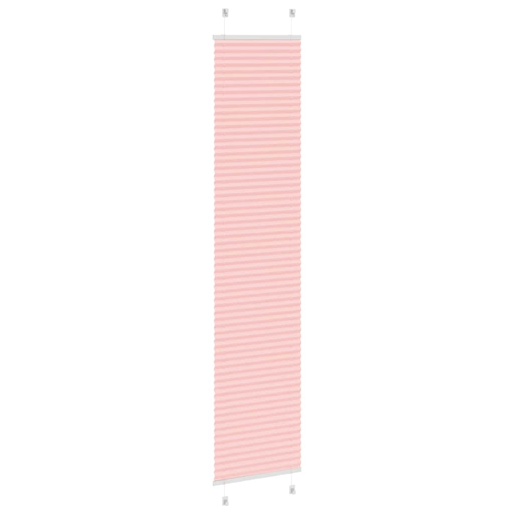 vidaXL Plissee Rosa 40x200 cm Stoffbreite 39,4 cm Polyester
