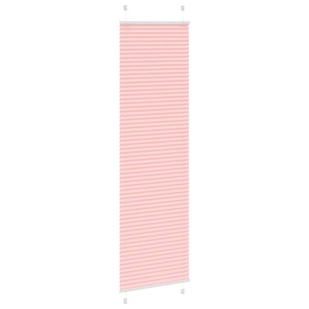 vidaXL Plissee Rosa 55x200 cm Stoffbreite 54,4 cm Polyester