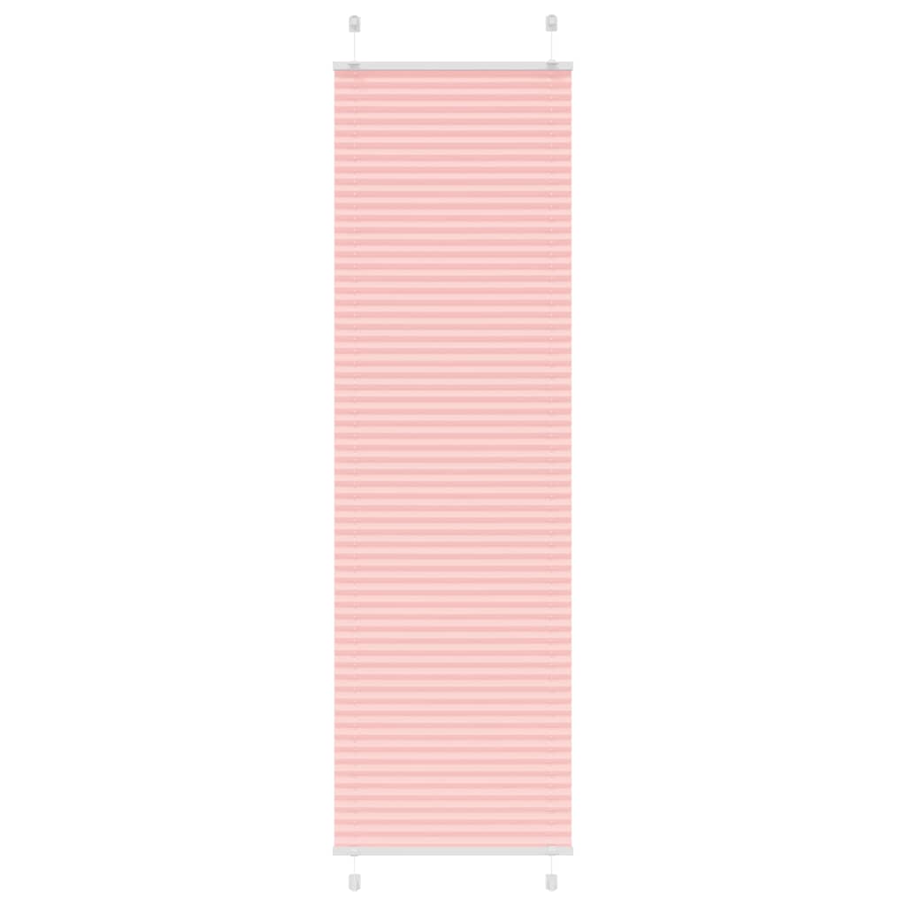 vidaXL Plissee Rosa 60x200 cm Stoffbreite 59,4 cm Polyester