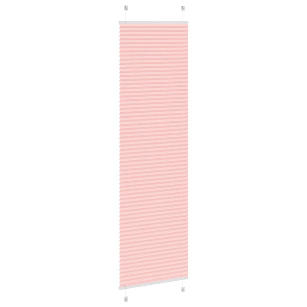 vidaXL Plissee Rosa 60x200 cm Stoffbreite 59,4 cm Polyester