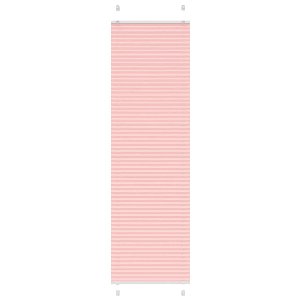 vidaXL Plissee Rosa 65x200 cm Stoffbreite 64,4 cm Polyester