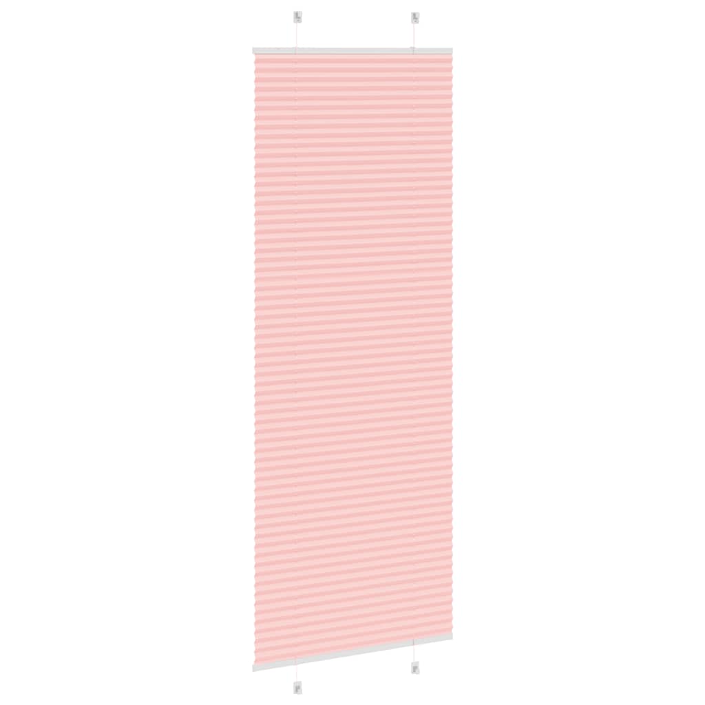 vidaXL Plissee Rosa 70x200 cm Stoffbreite 69,4 cm Polyester