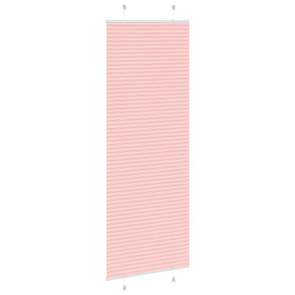 vidaXL Plissee Rosa 75x200 cm Stoffbreite 74,4 cm Polyester