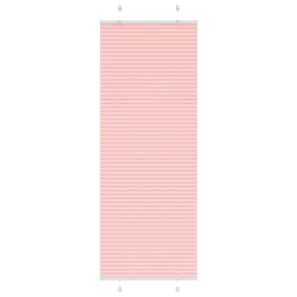 vidaXL Plissee Rosa 80x200 cm Stoffbreite 79,4 cm Polyester