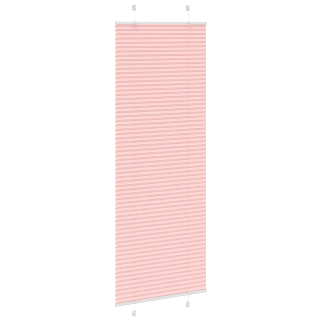 vidaXL Plissee Rosa 80x200 cm Stoffbreite 79,4 cm Polyester
