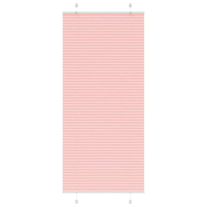vidaXL Plissee Rosa 85x200 cm Stoffbreite 84,4 cm Polyester