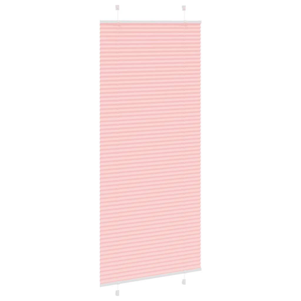 vidaXL Plissee Rosa 85x200 cm Stoffbreite 84,4 cm Polyester