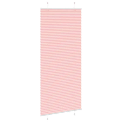 vidaXL Plissee Rosa 85x200 cm Stoffbreite 84,4 cm Polyester