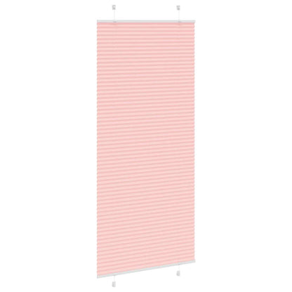 vidaXL Plissee Rosa 95x200 cm Stoffbreite 94,4 cm Polyester