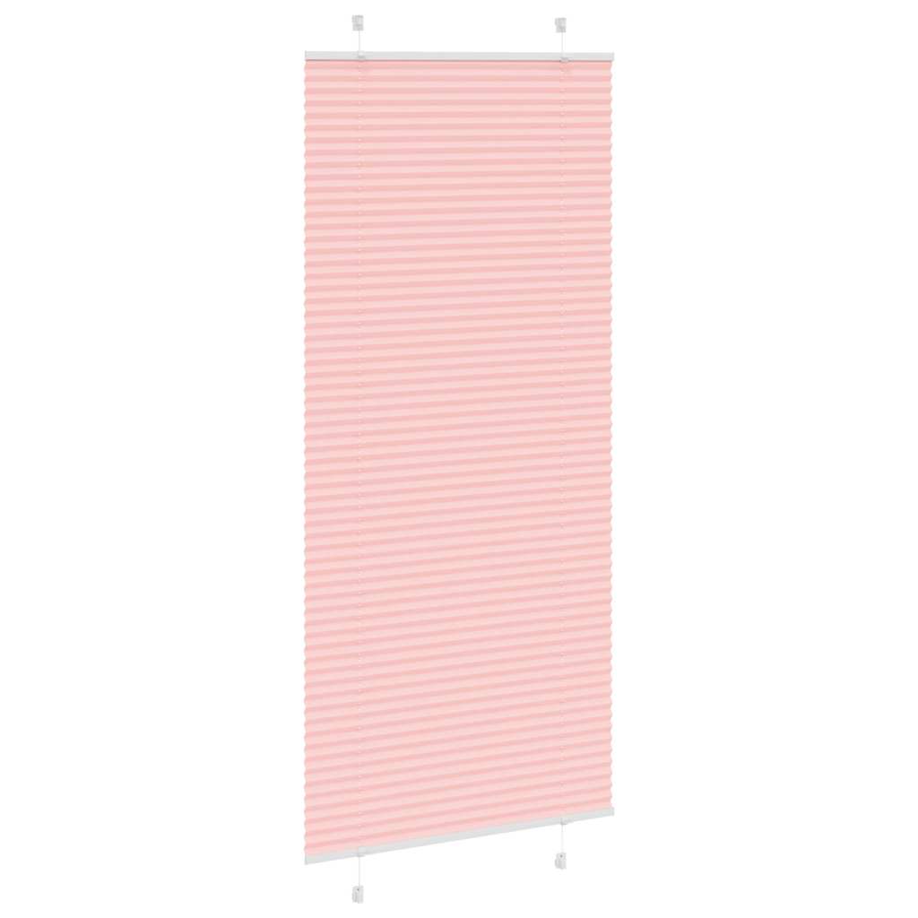 vidaXL Plissee Rosa 100x200 cm Stoffbreite 99,4 cm Polyester