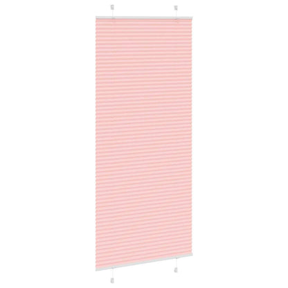 vidaXL Plissee Rosa 100x200 cm Stoffbreite 99,4 cm Polyester