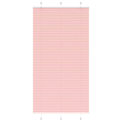 vidaXL Plissee Rosa 105x200 cm Stoffbreite 104,4 cm Polyester