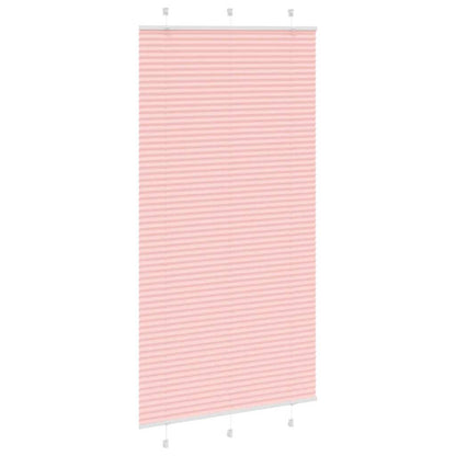 vidaXL Plissee Rosa 105x200 cm Stoffbreite 104,4 cm Polyester
