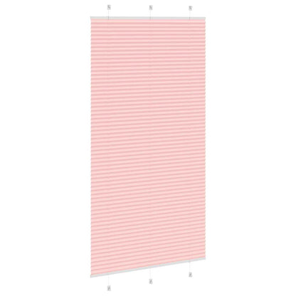 vidaXL Plissee Rosa 105x200 cm Stoffbreite 104,4 cm Polyester