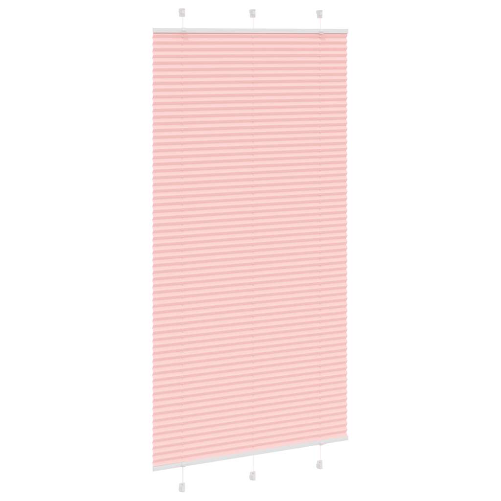 vidaXL Plissee Rosa 110x200 cm Stoffbreite 109,4 cm Polyester