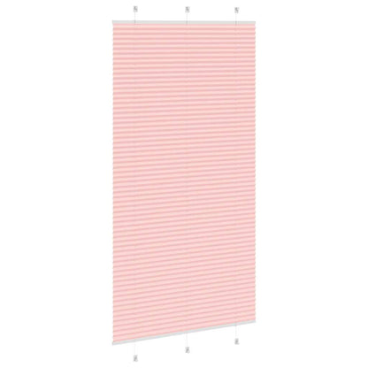 vidaXL Plissee Rosa 110x200 cm Stoffbreite 109,4 cm Polyester