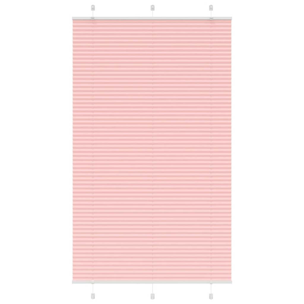 vidaXL Plissee Rosa 115x200 cm Stoffbreite 114,4 cm Polyester