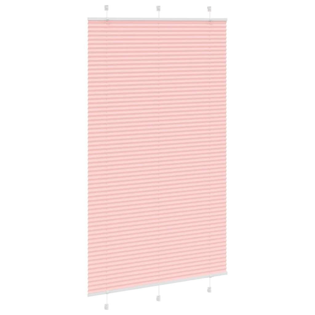 vidaXL Plissee Rosa 115x200 cm Stoffbreite 114,4 cm Polyester