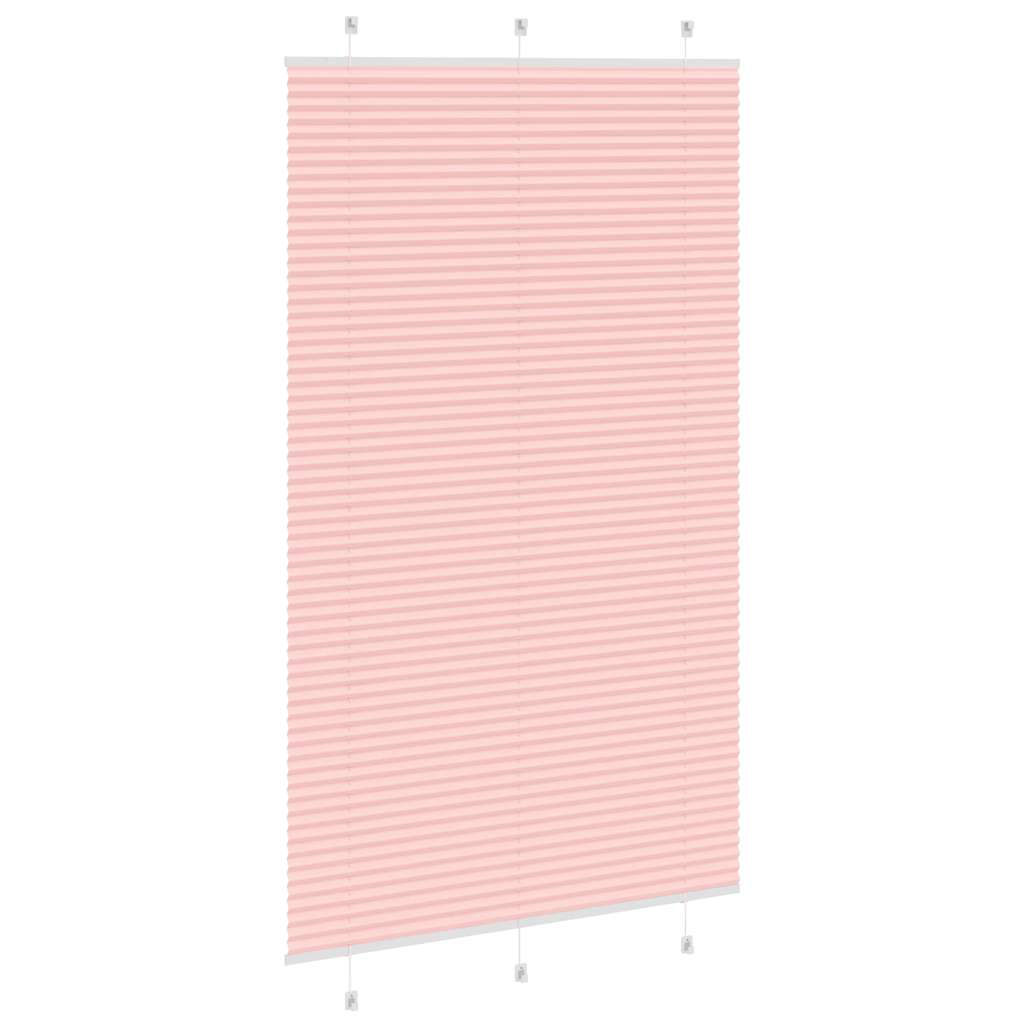 vidaXL Plissee Rosa 120x200 cm Stoffbreite 119,4 cm Polyester