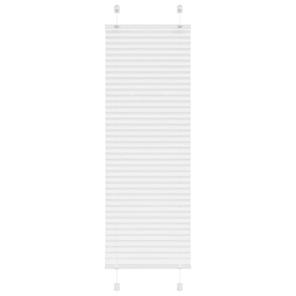 vidaXL Plissee Weiß 40x100 cm Stoffbreite 39,4 cm Polyester