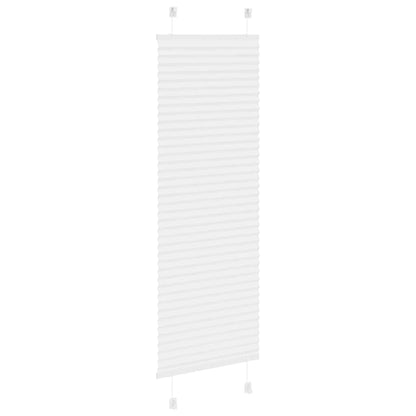 vidaXL Plissee Weiß 40x100 cm Stoffbreite 39,4 cm Polyester