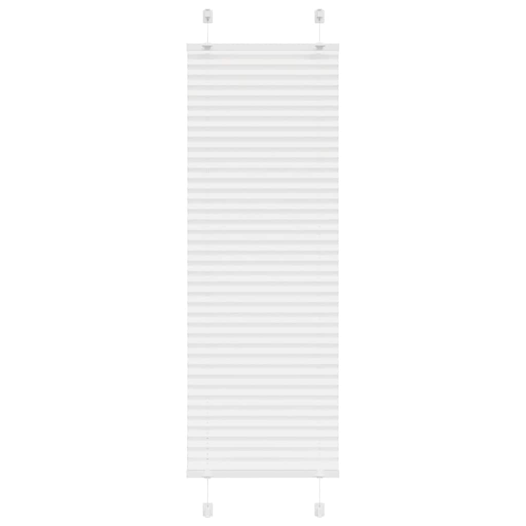 vidaXL Plissee Weiß 45x100 cm Stoffbreite 44,4 cm Polyester