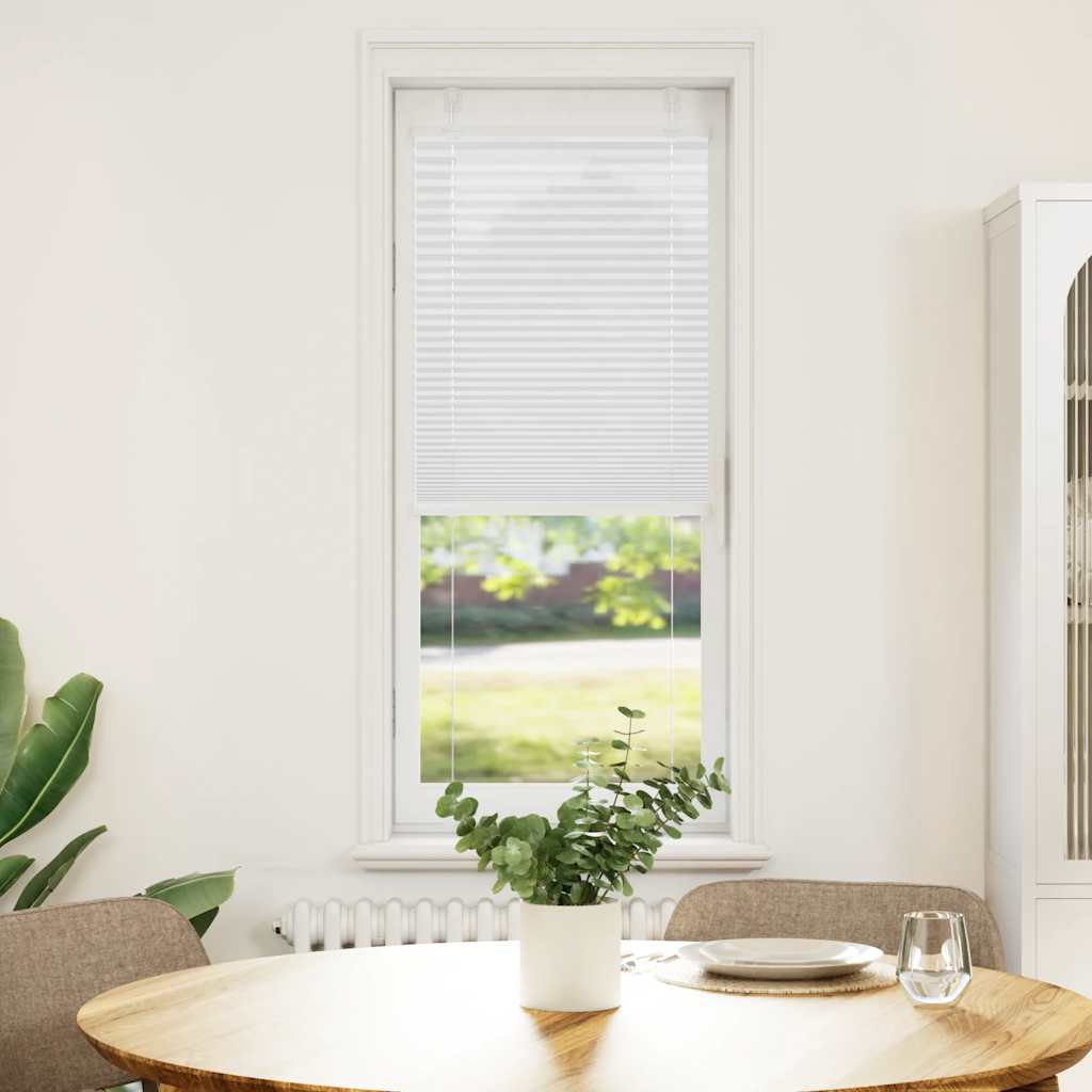 Plissee Weiß 50x100 cm Stoffbreite 49,4 cm Polyester