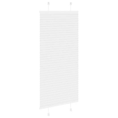 vidaXL Plissee Weiß 55x100 cm Stoffbreite 54,4 cm Polyester