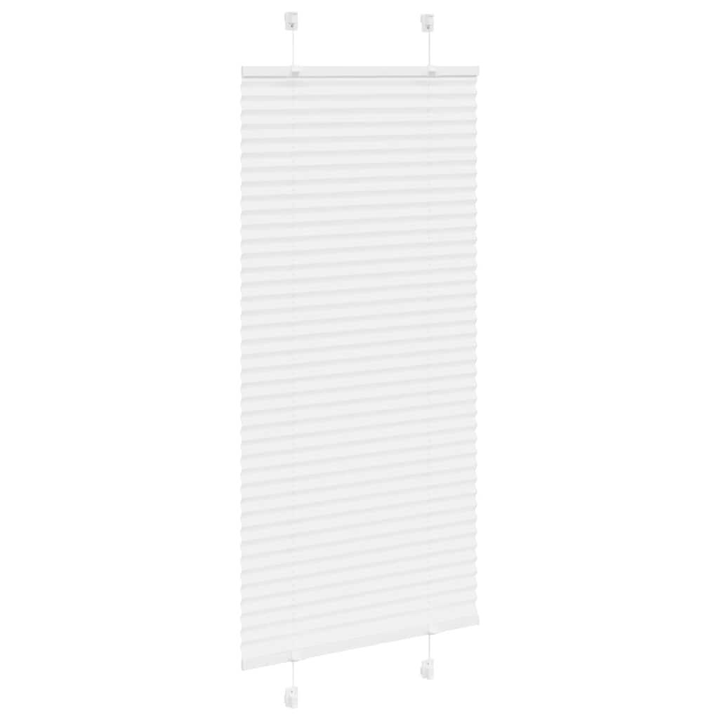 vidaXL Plissee Weiß 60x100 cm Stoffbreite 59,4 cm Polyester