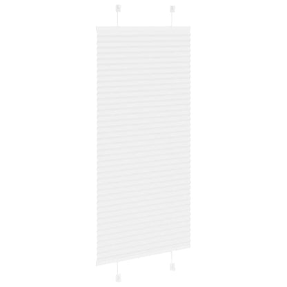 vidaXL Plissee Weiß 60x100 cm Stoffbreite 59,4 cm Polyester