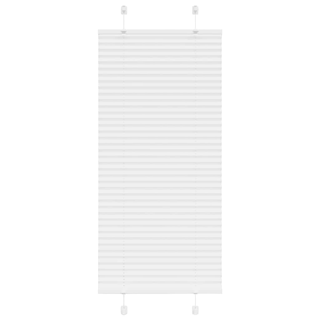 vidaXL Plissee Weiß 65x100 cm Stoffbreite 64,4 cm Polyester