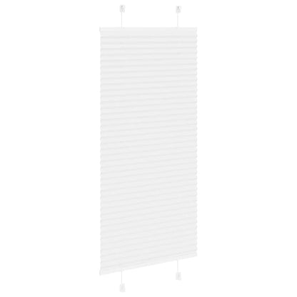 vidaXL Plissee Weiß 65x100 cm Stoffbreite 64,4 cm Polyester
