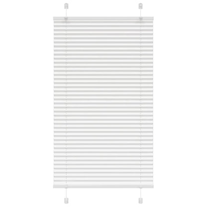 vidaXL Plissee Weiß 80x100 cm Stoffbreite 79,4 cm Polyester