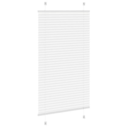 vidaXL Plissee Weiß 80x100 cm Stoffbreite 79,4 cm Polyester