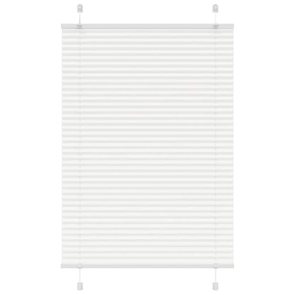 vidaXL Plissee Weiß 85x100 cm Stoffbreite 84,4 cm Polyester