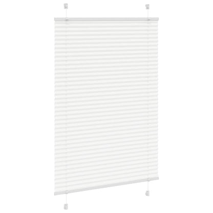 vidaXL Plissee Weiß 85x100 cm Stoffbreite 84,4 cm Polyester