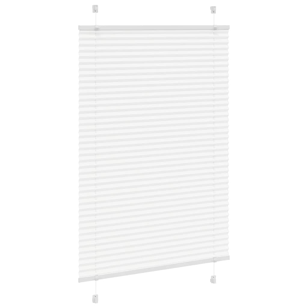 vidaXL Plissee Weiß 90x100 cm Stoffbreite 89,4 cm Polyester