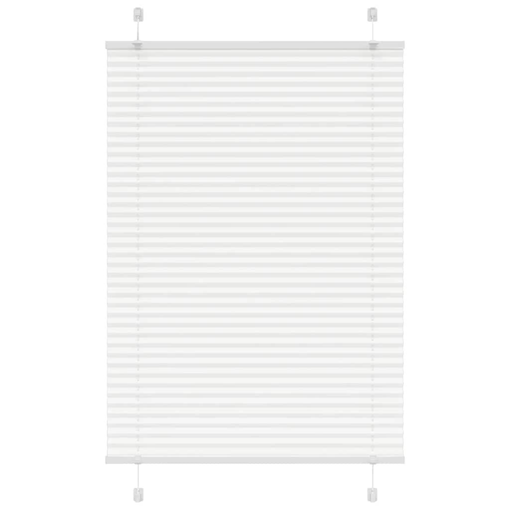 vidaXL Plissee Weiß 95x100 cm Stoffbreite 94,4 cm Polyester